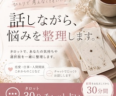 チャットでタロット占いしながら悩みを整理します イメージ1