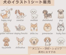 犬のイラスト・アイコン販売します イメージ1