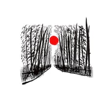 筆を使ったようなイラスト描きます 黒の筆ペンで描いた風合いのイラストいかがですか？