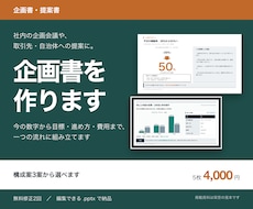 企画書・提案書をパワポで作ります 今の数字から目標・進め方・費用まで一つの流れに