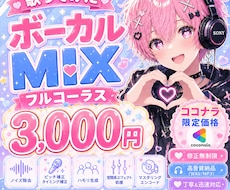 応援価格でクリアなMIXをします イメージ1