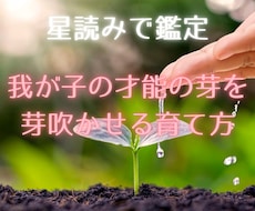 星読みでお子様の才能の種・考え方の傾向鑑定します イメージ1