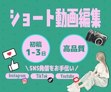 高品質なショート動画を編集いたします Meta広告/各種SNS対応いたします！
