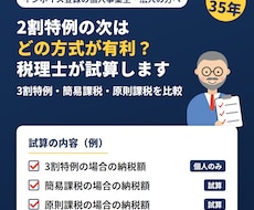 2割特例終了後の消費税を税理士が試算します イメージ1