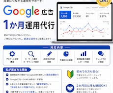 Google広告を1か月丁寧に運用します イメージ1