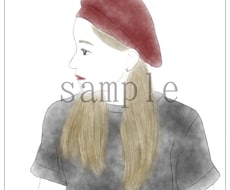 横顔のイラストお描きします イメージ1