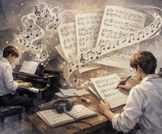 楽曲のボーカルを採譜してMIDIデータ化します イメージ1