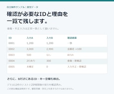 CSVの差額・重複・不足を照合します イメージ1