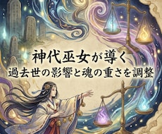 神代巫女が導く 過去世の影響と魂の重さを整えます イメージ1