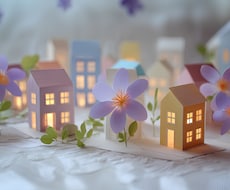 街づくり・住宅・暮らしのイラスト素材をご提供します パンフレットやWebサイト制作などの利用に最適です。