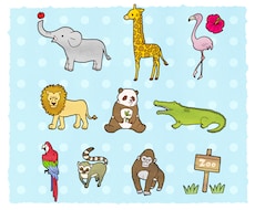動物のイラスト描きます 絵本に出るような可愛い動物や、ちょっとリアルな動物も描きます