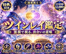 ツインレイ鑑定｜出会いの意味を霊視します 万字霊導録｜12,000字でツインレイの真相を視ます
