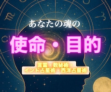 あなたの今世の魂の使命・目的をハッキリさせます イメージ1