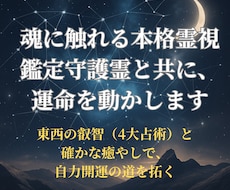 魂に触れる霊視鑑定✧守護霊と共に運命を動かします イメージ1
