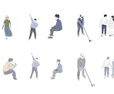 超シンプルな人物イラストを作成します イメージ1