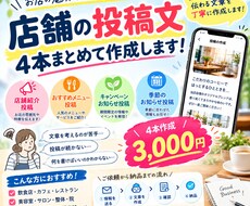 Googleマップの投稿文を4本作成します イメージ1