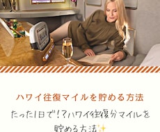 1日でハワイ往復分マイルを貯める方法教えます 帰省の際に飛行機を使う方！旅行が好きなあなたへ