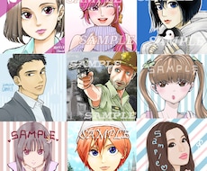個性を魅せるSNSアイコン描きます 女性向け、男性向け、ペットイラストや、似顔絵も！