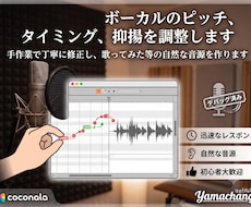 ボーカルピッチ、タイミング、抑揚の調整をします イメージ1