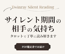 サイレント期間の不安と課題を占います イメージ1