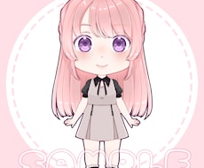 全身キャラの可愛いアイコンかきます SNS等のアイコンなどにオススメ ☆