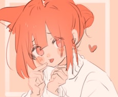 かわいい女の子のアイコン描きます イメージ1