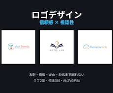 ロゴデザインを名刺・看板・Web向けに作ります イメージ1