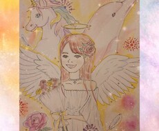 似顔絵エンジェルオーラアート＆オーラ鑑定します イメージ1