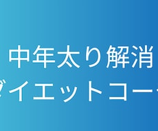 中年太り解消ダイエットコーチします イメージ1