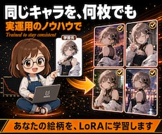 LoRA作成 オリジナル絵柄を学習します イメージ1