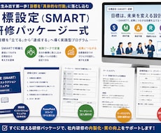 講師台本付目標設定研修パッケージセットを提供します 「講師台本付き｜SMART目標設定研修パッケージ一式」