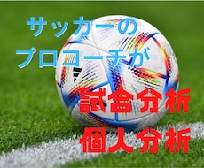 対戦相手や自チームのサッカーの試合分析をします イメージ1