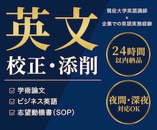 現役大学講師が英文校正！論文・論文要旨を整えます イメージ1