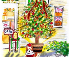 日常で見えるのほほんとした優しいイラストを描きます 絵本のようなタッチで！あなたの大切な思い出を絵にしませんか？
