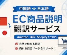 EC商品説明を中国語⇔日本語へ翻訳しますます イメージ1
