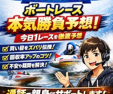 初心者OK！ボートレースで勝つための買い目教えます イメージ1