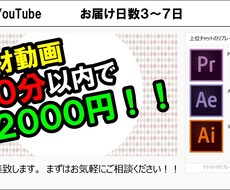 Youtube向け動画(全ジャンル)編集いたします
