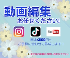 シンプルでおしゃれな動画作成いたします 初めての方お気軽に！親切対応とアフターフォローに自信あり！！