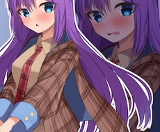 探偵モチーフの女の子の立ち絵販売します TRPG、ゲーム等でお使いください【表情差分全8種】