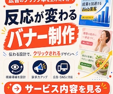 クリックしたくなる広告・SNSバナーを制作します イメージ1