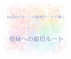 精密データで再会への好機と具体的対策を導きます イメージ1
