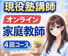 オンライン授業｜4回コース｜プロ講師が勉強教えます イメージ1