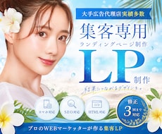 集客効果抜群のLP制作をプロが丁寧に制作いたします はじめての方でも丁寧にサポート！LP制作は是非お任せください