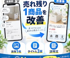 売れ残り1商品の画像と文章を改善します イメージ1