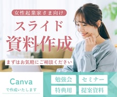 Canvaでセミナー・講座資料の作成いたします あなたらしさを表現しながら、パッと見て伝わる資料を作成します