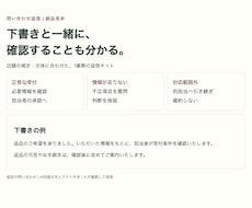 店舗に合う問い合わせ返信キットを作ります イメージ1