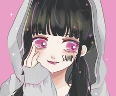 最短即日納品＊女の子SNSアイコン描きます まずはお気軽にご相談ください＊
