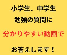 小学生、中学生の勉強の質問に答えます イメージ1