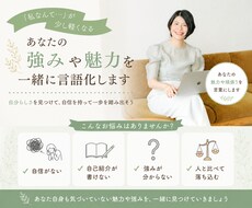 あなたの強みや魅力を一緒に言語化します イメージ1