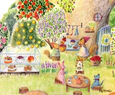 絵本風のイラスト・挿絵描きます 友達や家族への贈り物、結婚式のボードなど承ります。